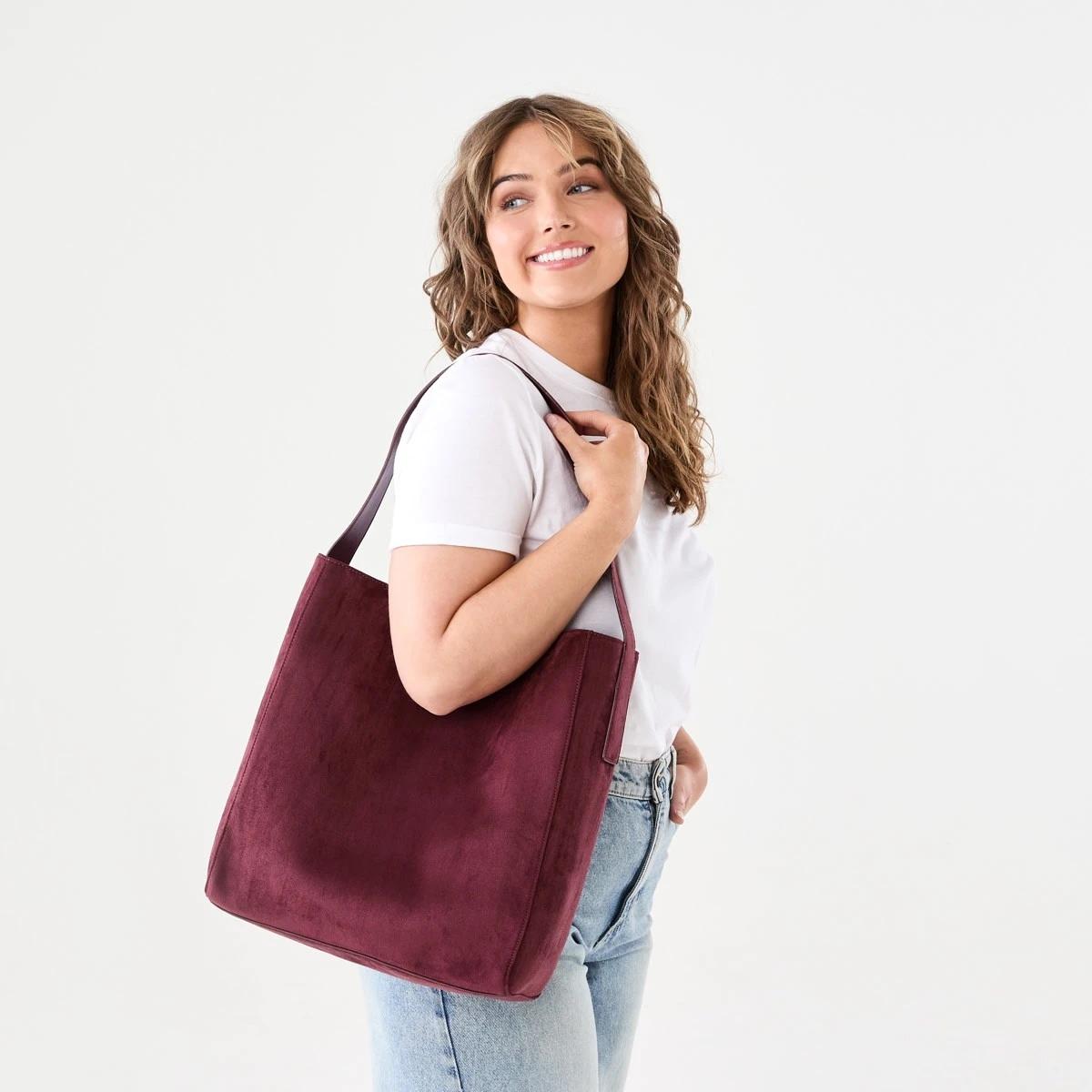 4 Hobo Bag RICH BURGUNDY, 4 of 4