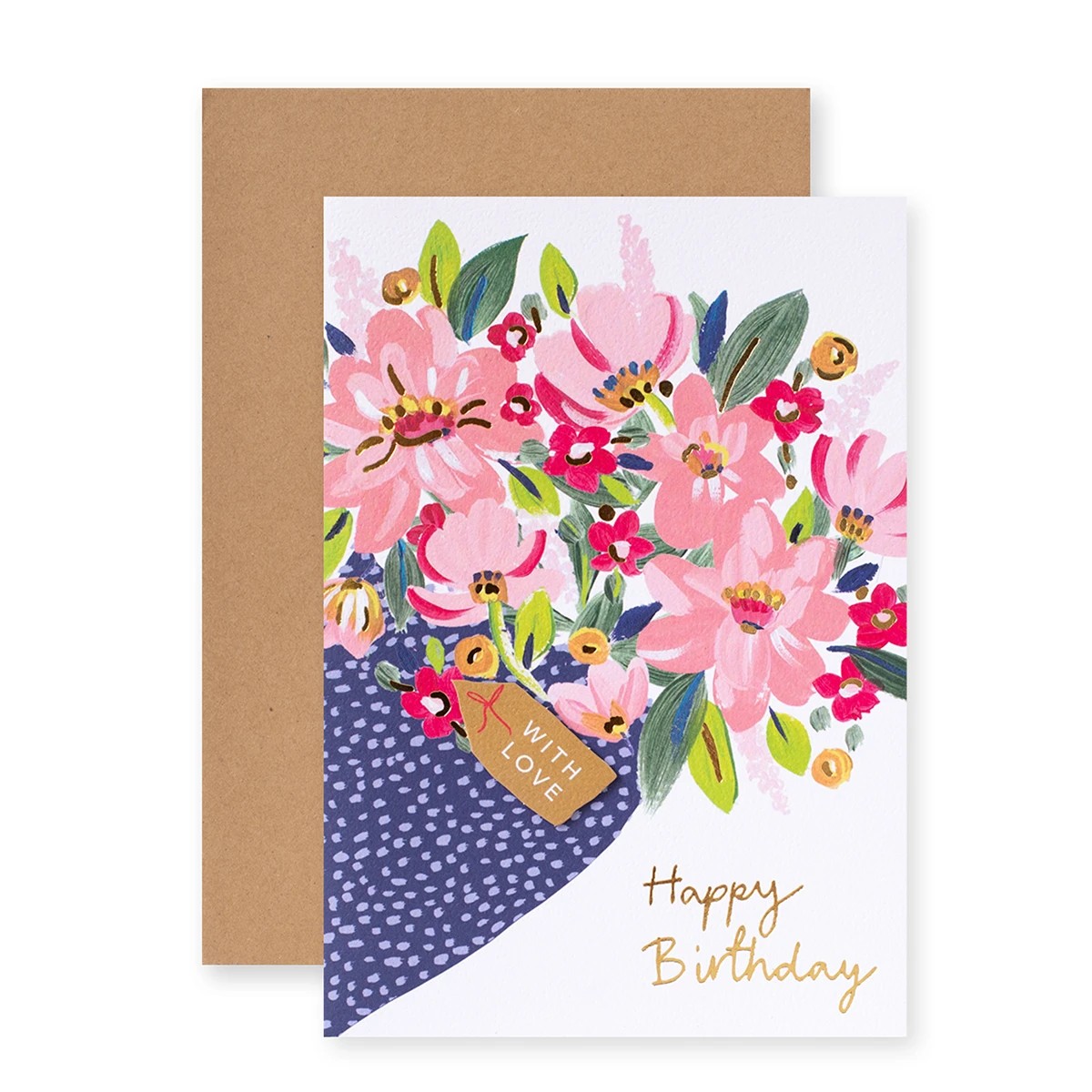 1 Connections from Hallmark Birthday Card - Flower Bouquet, 1 of 3