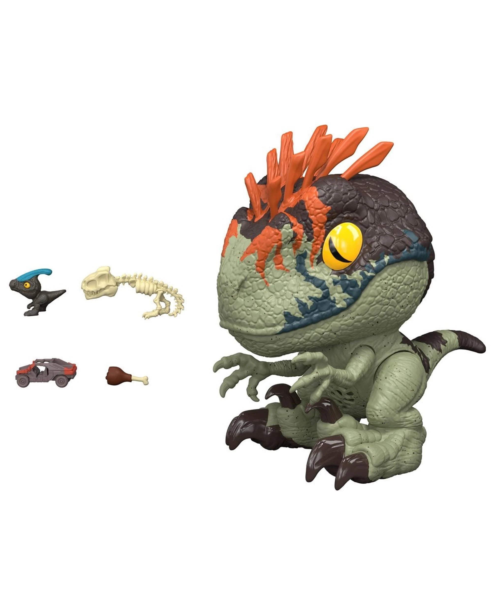 2 Jurassic World Fierce Feeder Velociraptor Action Figure, 2 of 7