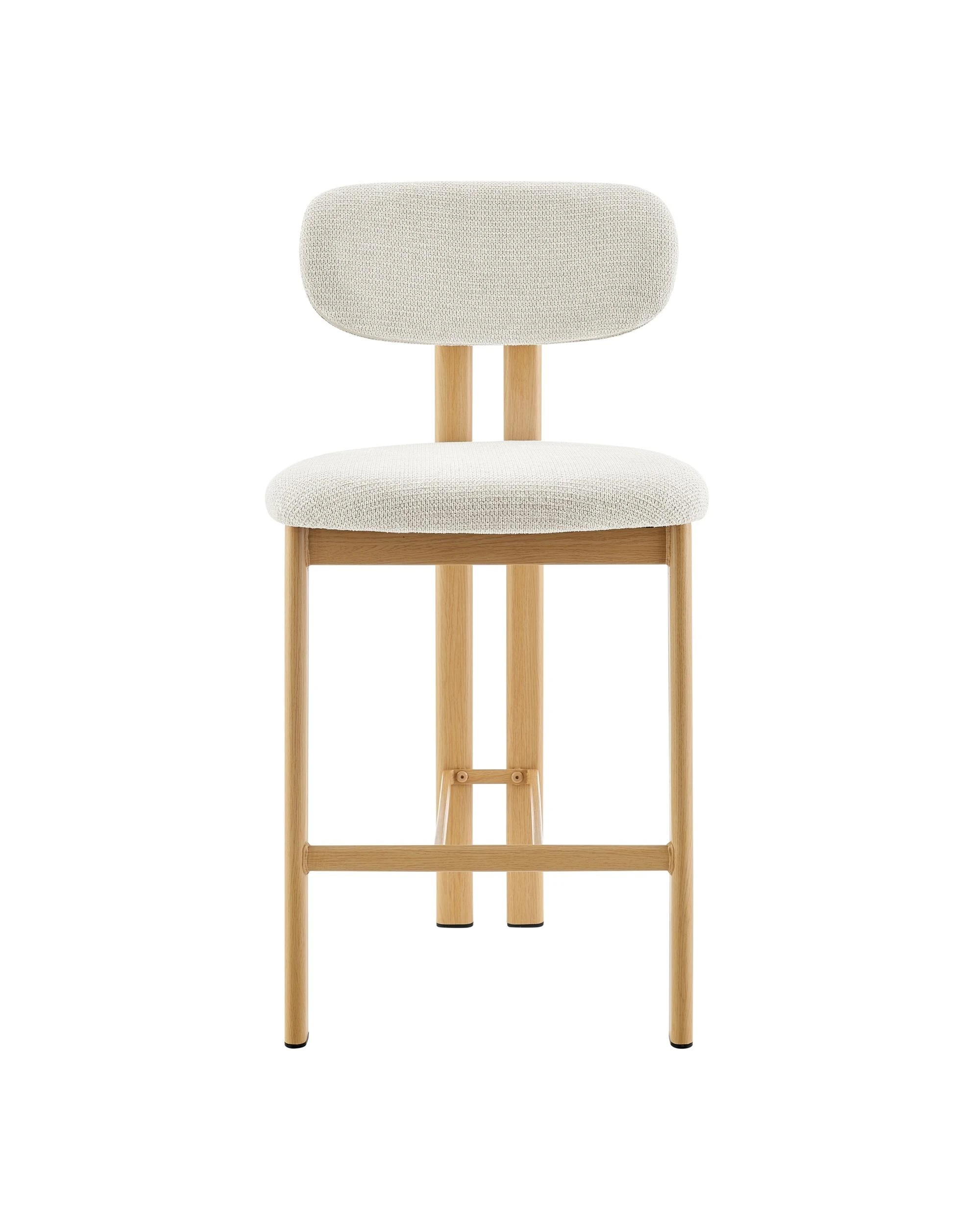 4 Kodu Hilda Dining Stools Pair Set of Two - White, 4 of 10