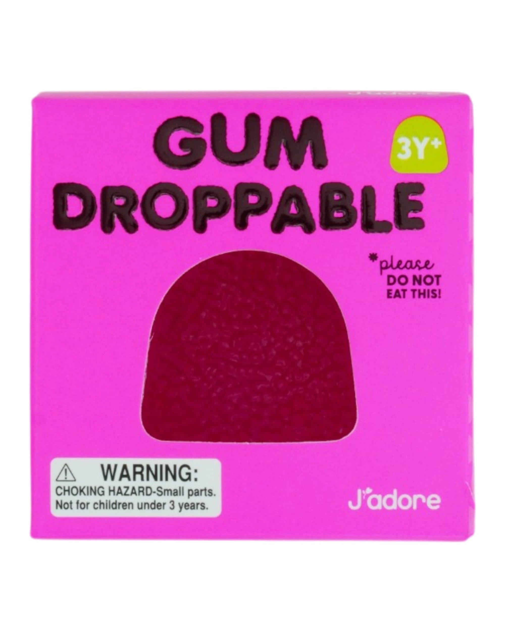 1 J'adore Gum Droppable Squishy - Pink, 1 of 3