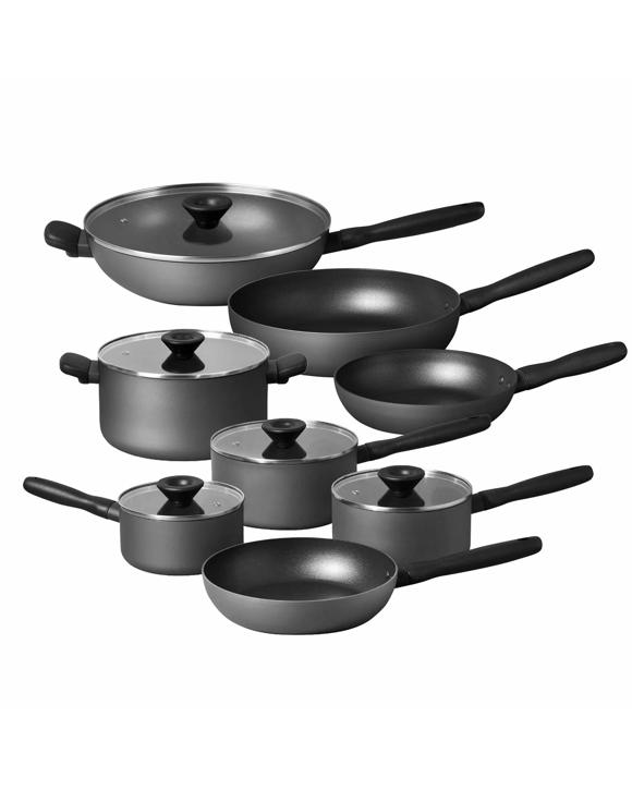 Meyer Bauhaus Series Nonstick Induction 8 Piece Starter Set - Grey