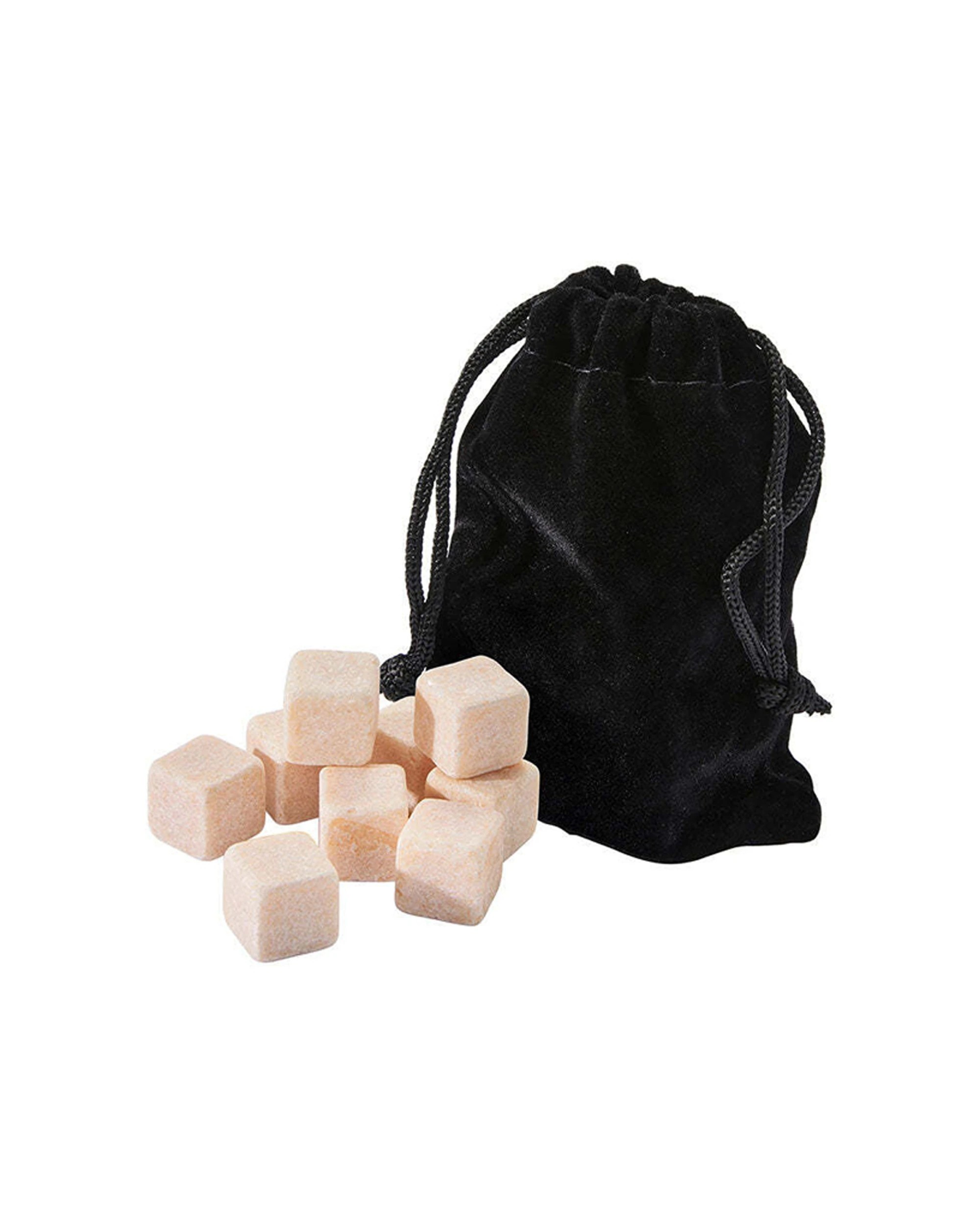 1 Maxwell & Williams 9pc Cocktail & Co Reusable Rose Marble Stones Set - White, 1 of 1