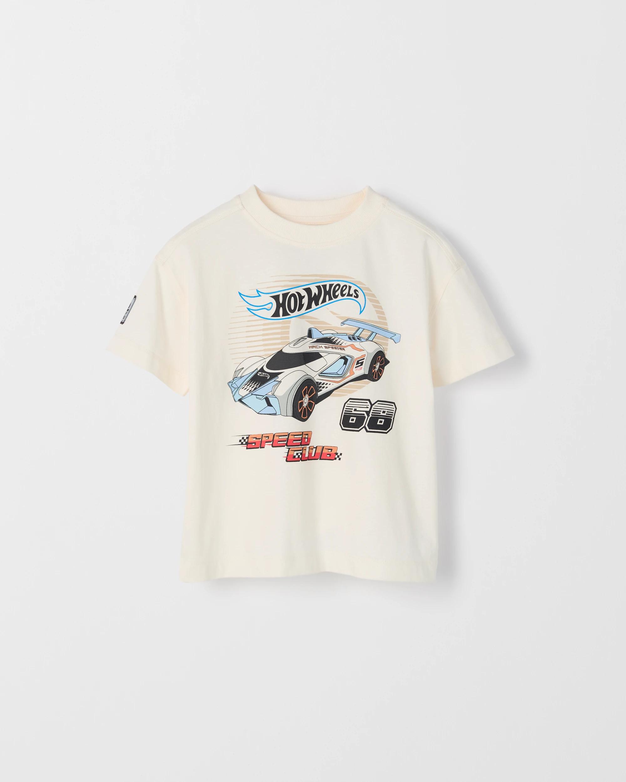 1 Hot Wheels License Australian Cotton T-Shirt CREAM, 1 of 3