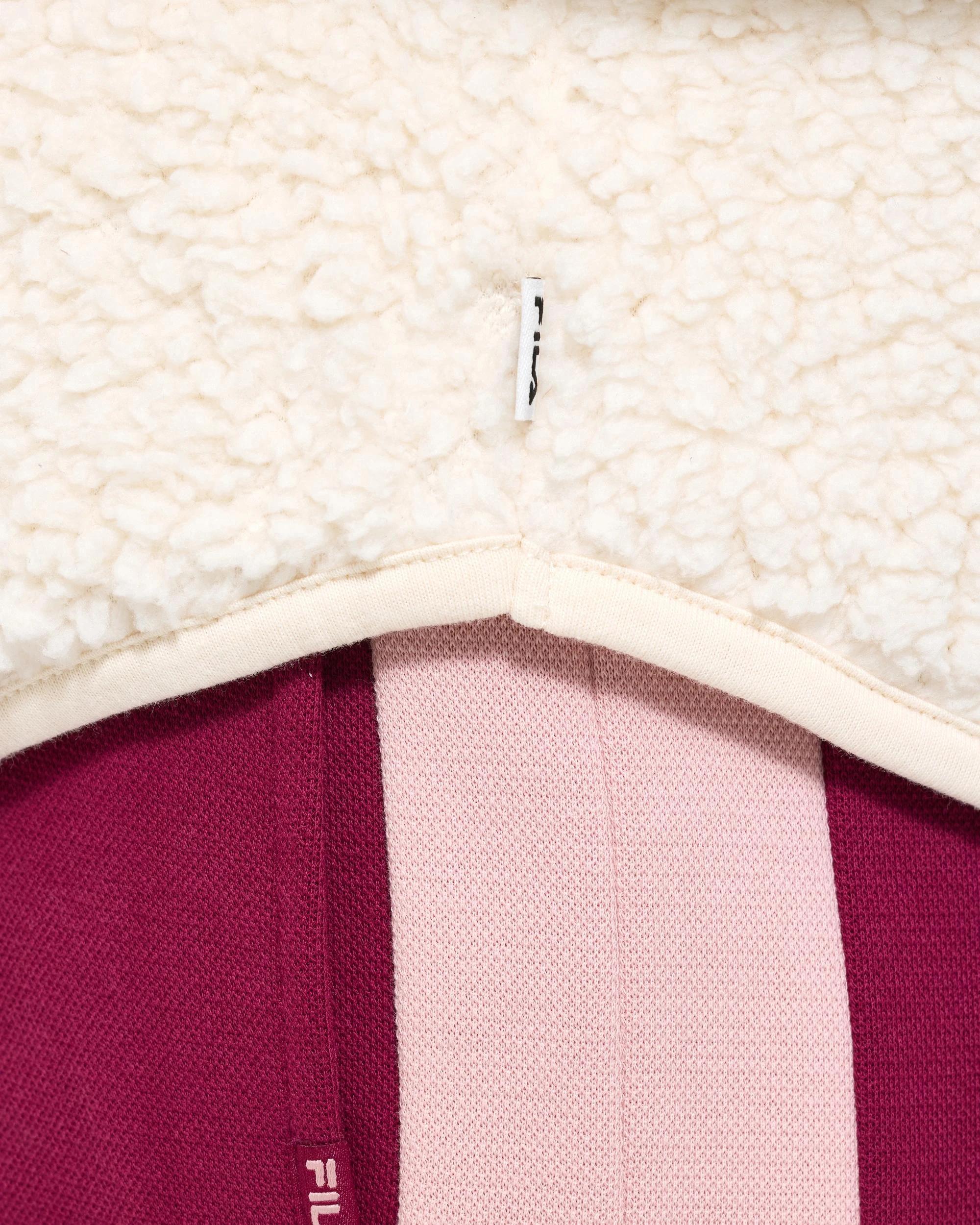 9 Fila Hallie Quarter Zip Teddy Fleece Top MOCHA MOUSE, 9 of 9