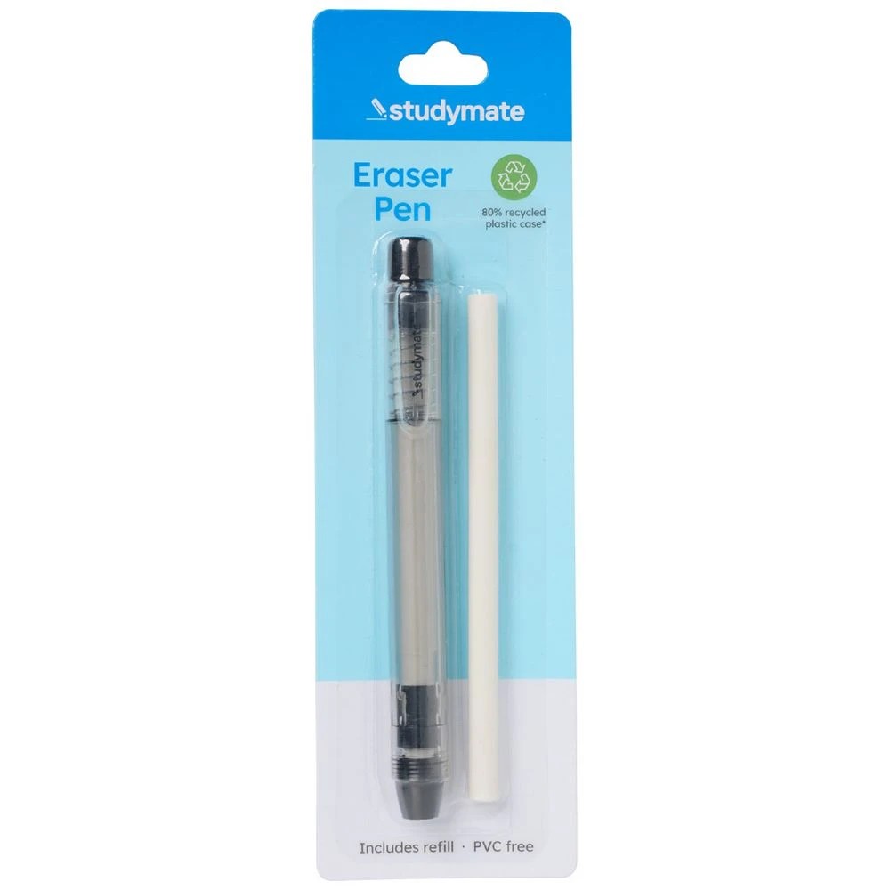 1 Studymate Eraser Pen Black, 1 of 3