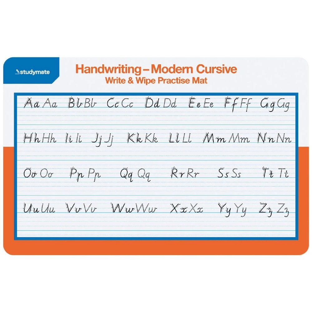 1 Studymate VIC/WA Handwriting Write & Wipe Practise Mat, 1 of 3
