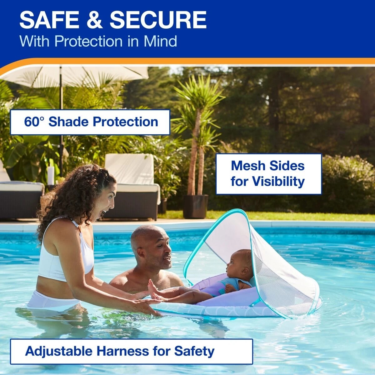 6 Swimways Premium Infant Spring Float Sun Canopy - Assorted, 6 of 8