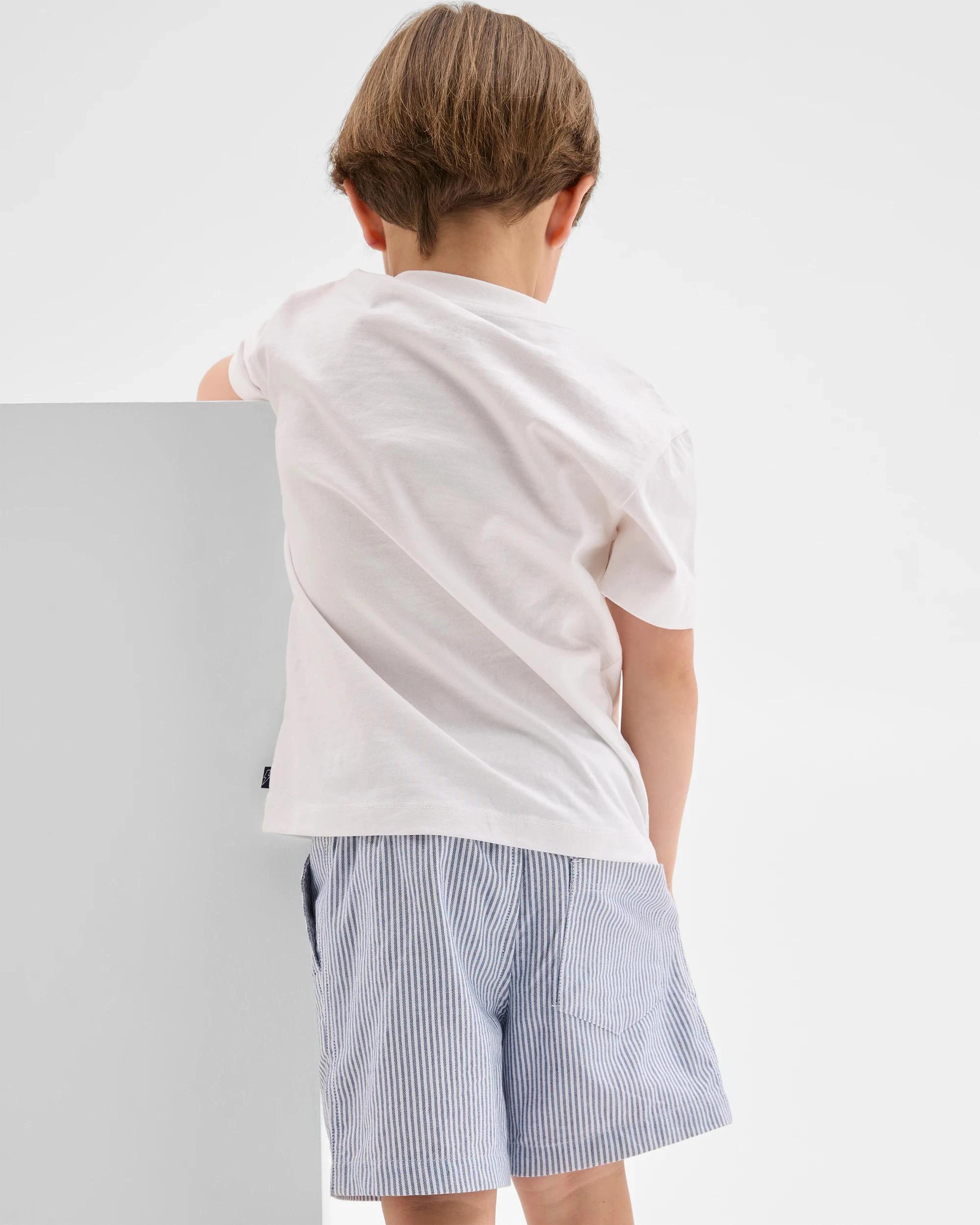 6 Target Textured Stripe Shorts BLUE, 6 of 7