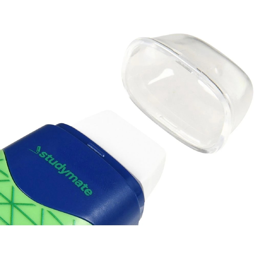 4 Studymate 2-in-1 Sharpener/Eraser Combo Blue/Green, 4 of 4