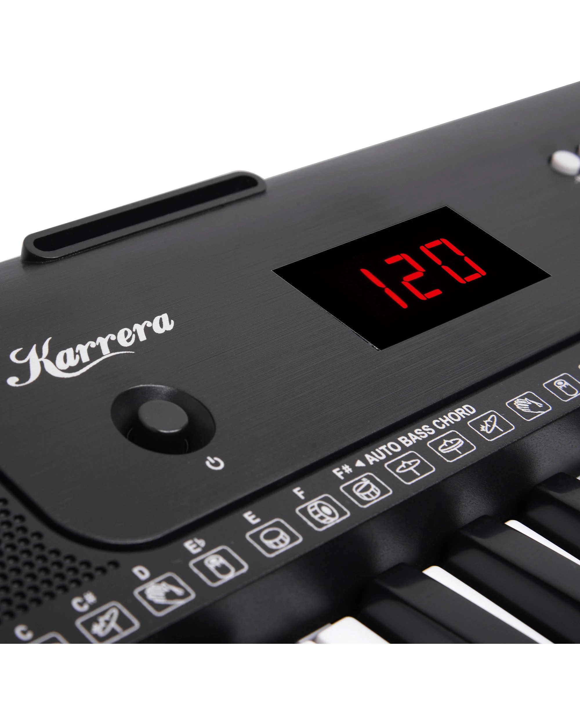 6 Karrera 61-Key Electronic Piano Keyboard with LED and Folding Stand CHJ-SD1 - Black, 6 of 7