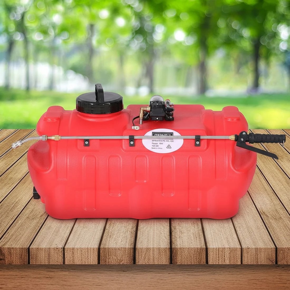 4 Giantz 50L Weed Sprayer Boom Pump Spot Spray - Red, 4 of 7