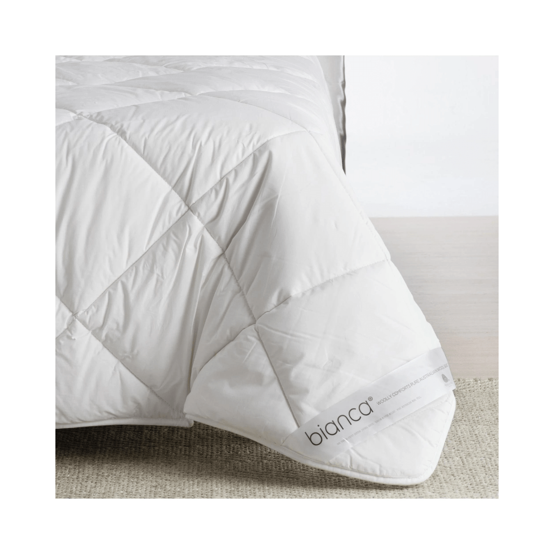 2 Bianca Bedding Woolly Comforts 550gsm Winter Wool Quilt - King 245 x 210 cm - White, 2 of 3