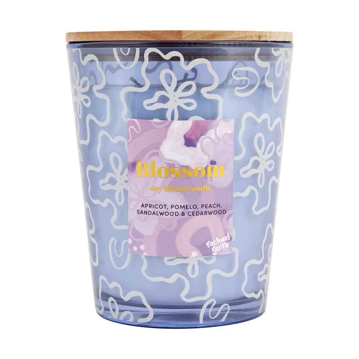 1 Rachael Sarra XL Blossom Soy Blend Candle, 1 of 4
