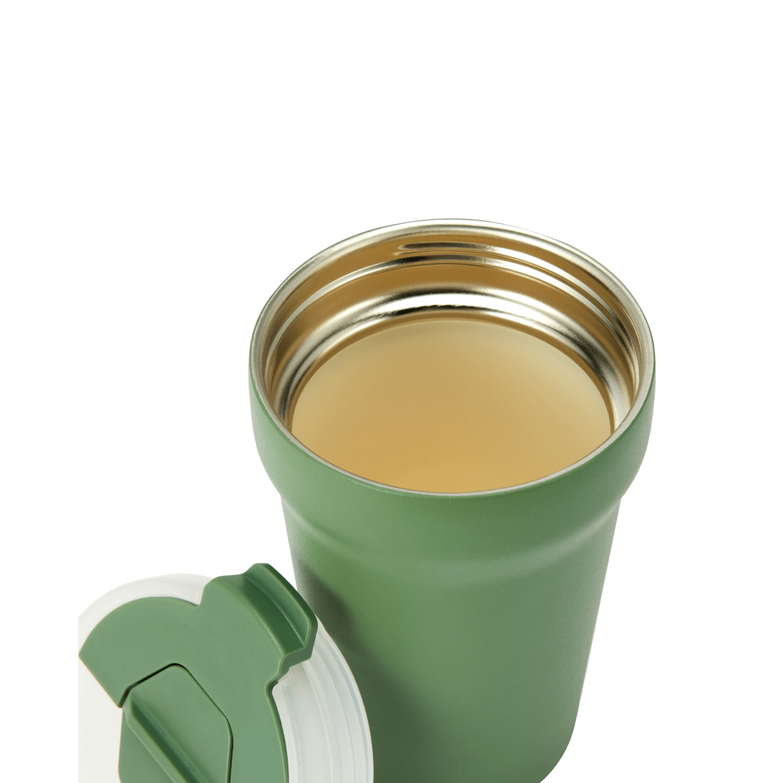 5 350ml Ceramic Coating Coffee Cup - Green, 5 of 6