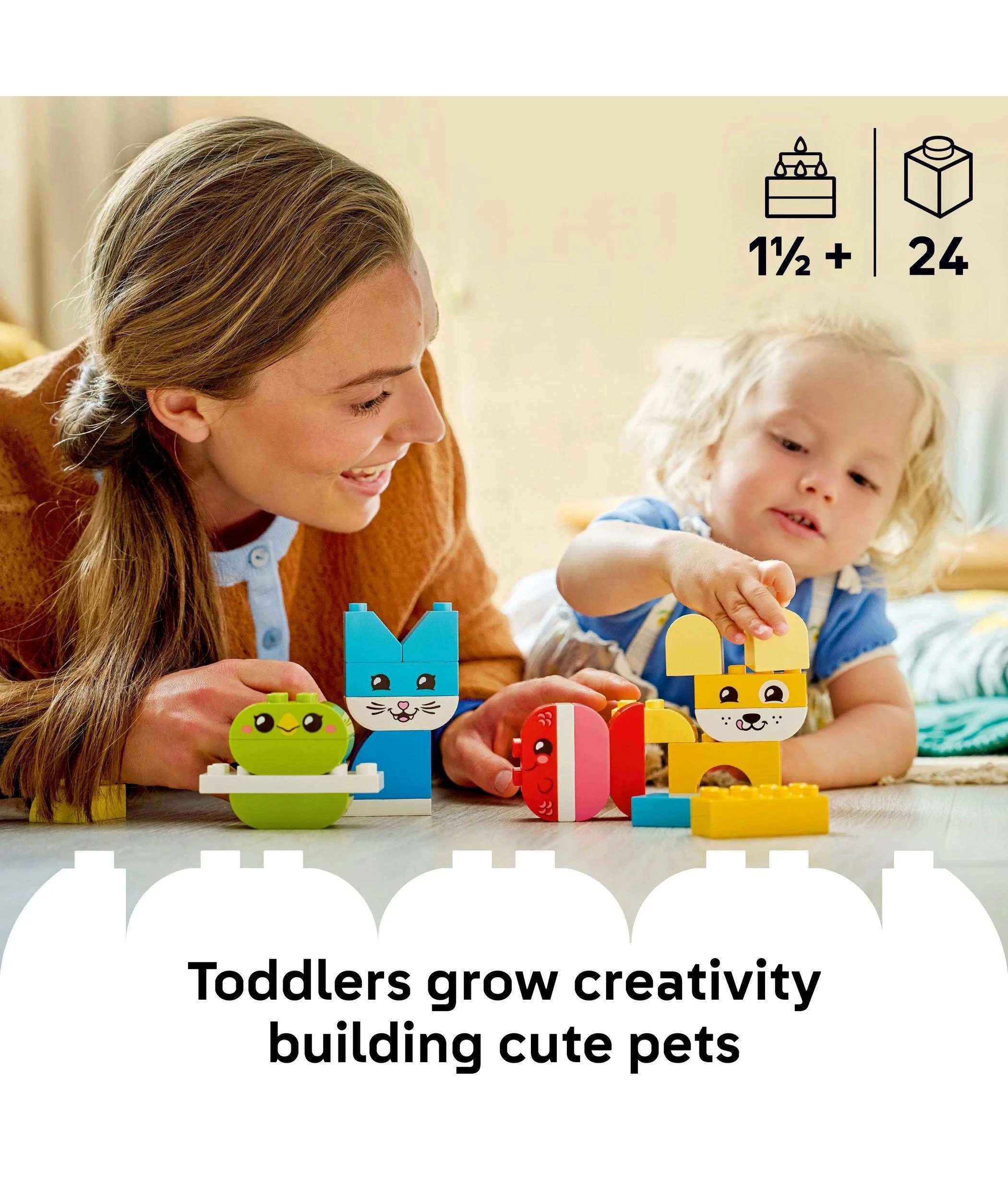 3 LEGO® DUPLO My First 3 in 1 Creative Cute Pets 10477 - Multi, 3 of 10