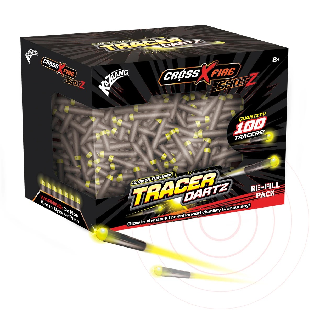 1 Kazaang ShotZ Tracer DartZ 100 Piece Re-fill Pack, 1 of 6