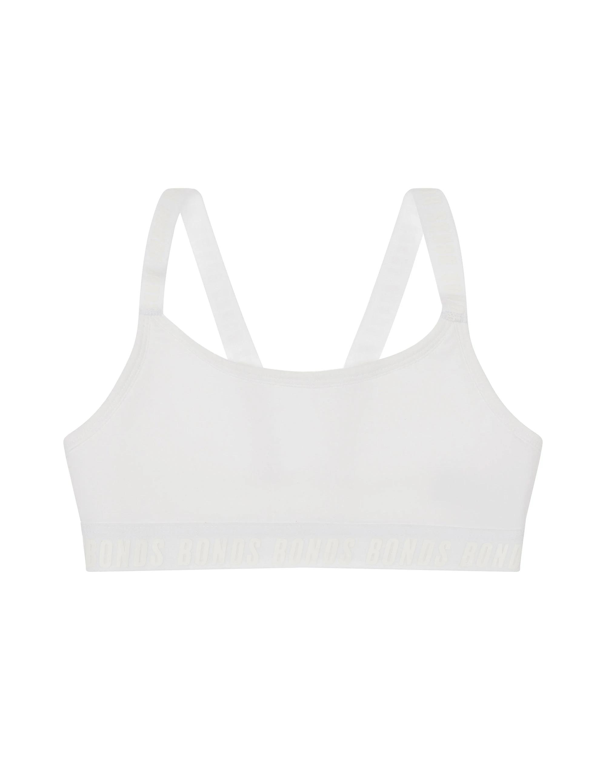 5 Bonds Girls Performance Crop Top WHITE, 5 of 5