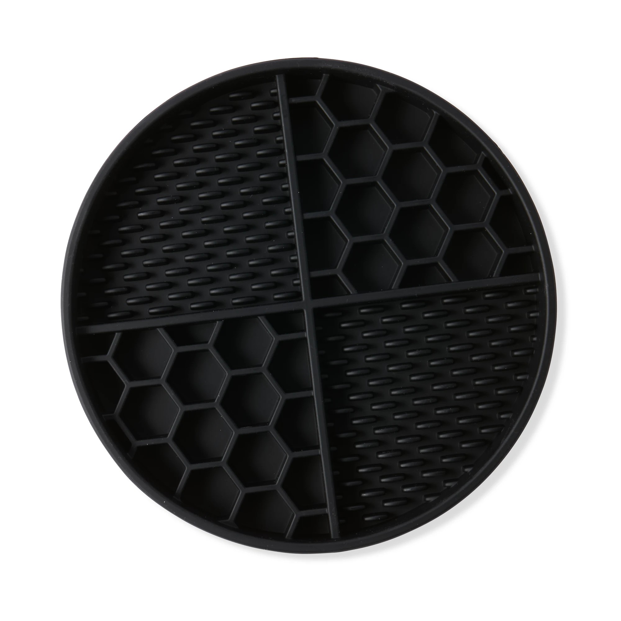 4 Pet Silicone Feeding Plate - Black, 4 of 6