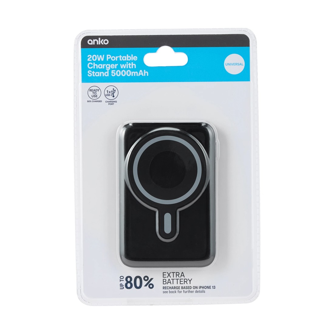 9 5000mAh Portable Charger with Stand, 9 of 10