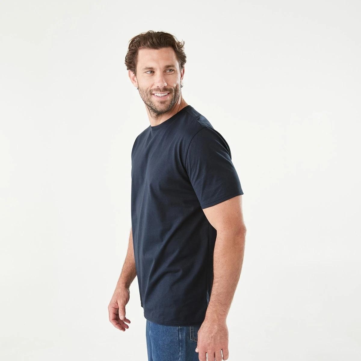 2 Plain Crew Neck T-shirt BLUE NIGHTS, 2 of 6