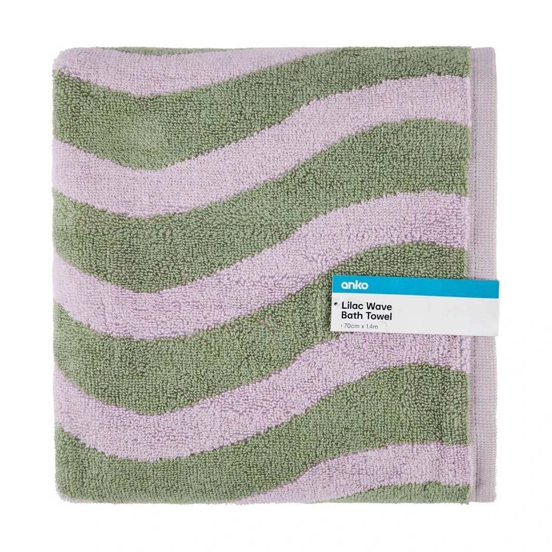 5 Lilac Wave Cotton Bath Towel, 5 of 5