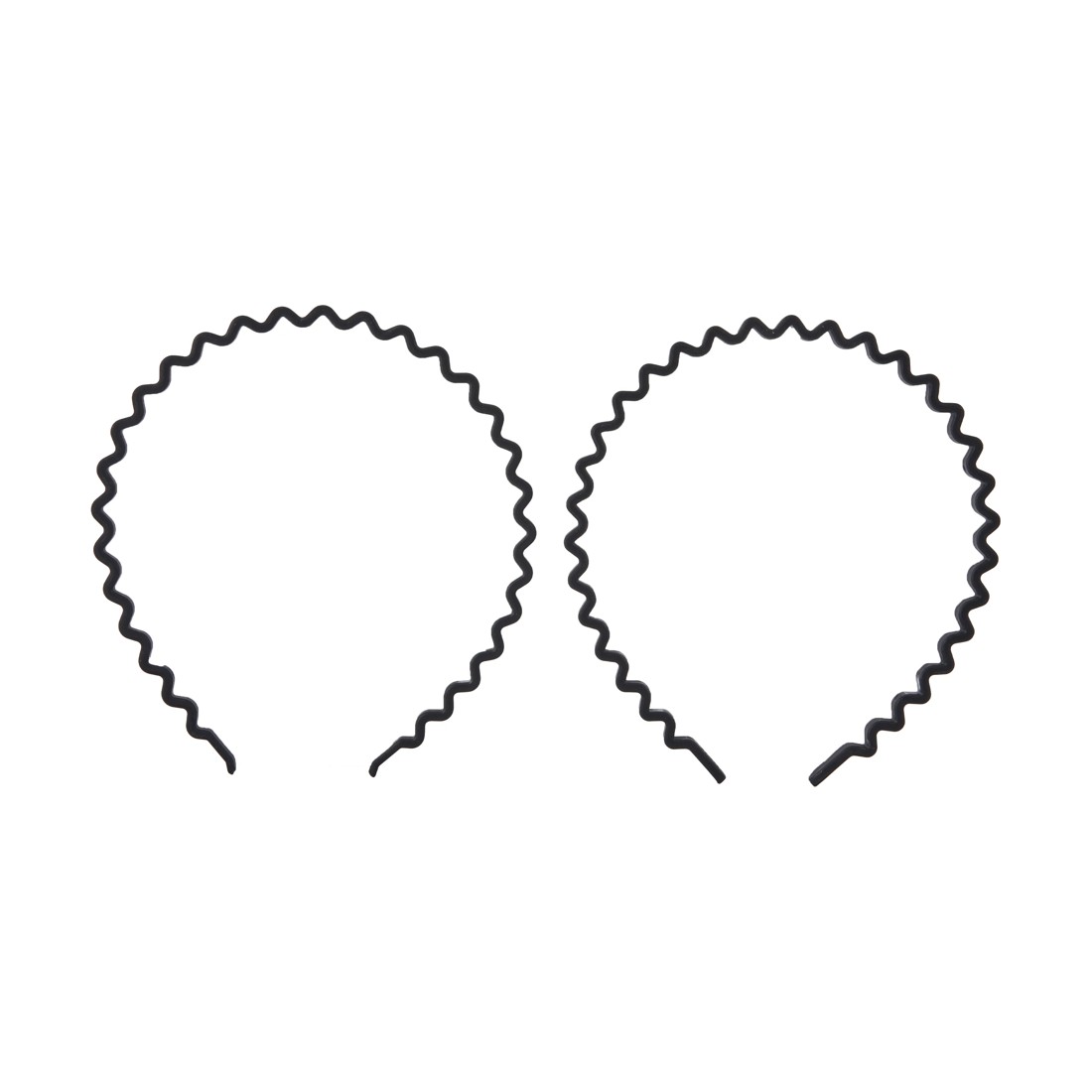 3 OXX Haircare 2 Piece Zigzag Headband - Black, 3 of 4