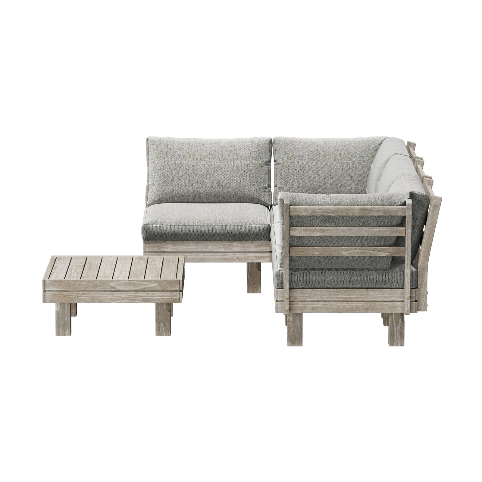 8 Livsip 4 Seater Outdoor Furniture Sofa Set Lounge Setting - Beige, 8 of 9
