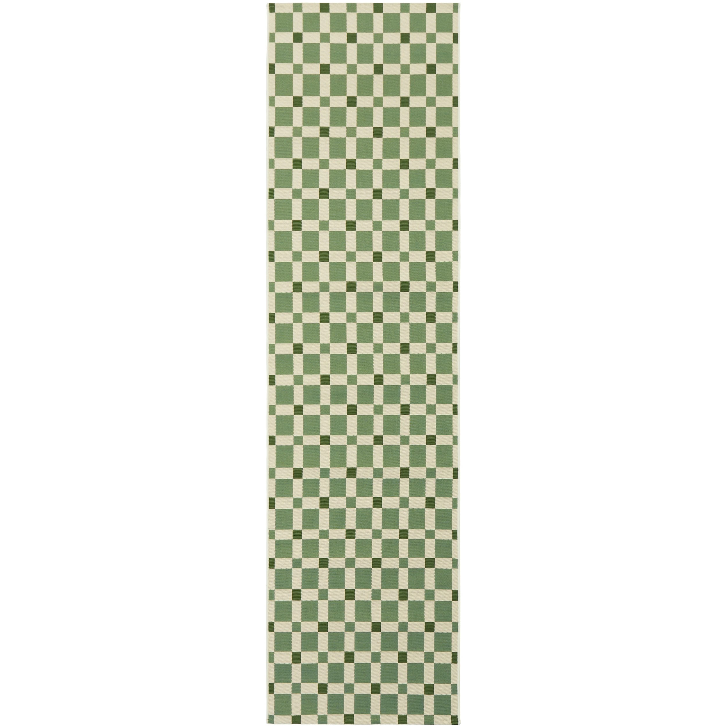 2 Common Ground Rugs Horizon Tito 200x80cm - Small Outdoor Rug - Green, 2 of 7