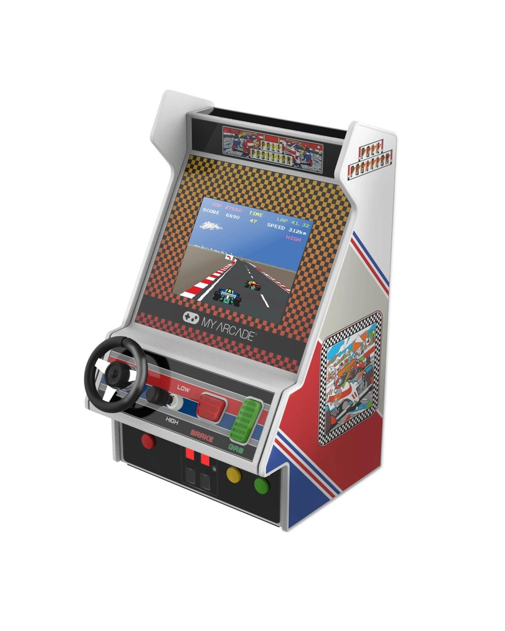 1 MyArcade Racing Player Pole Position Portable Retro Arcade Cabinet, 1 of 4