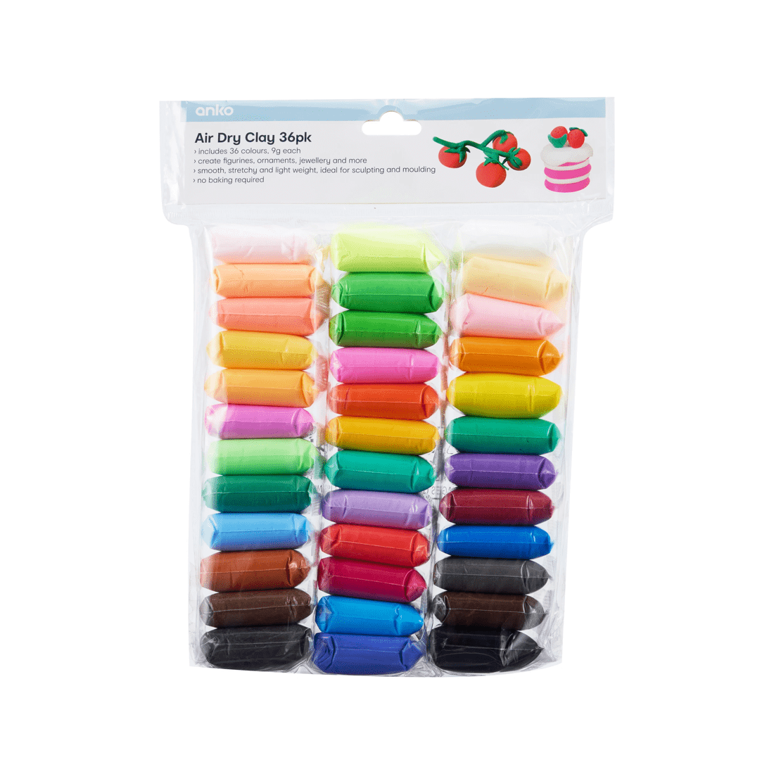 1 36 Pack Air Dry Clay, 1 of 3