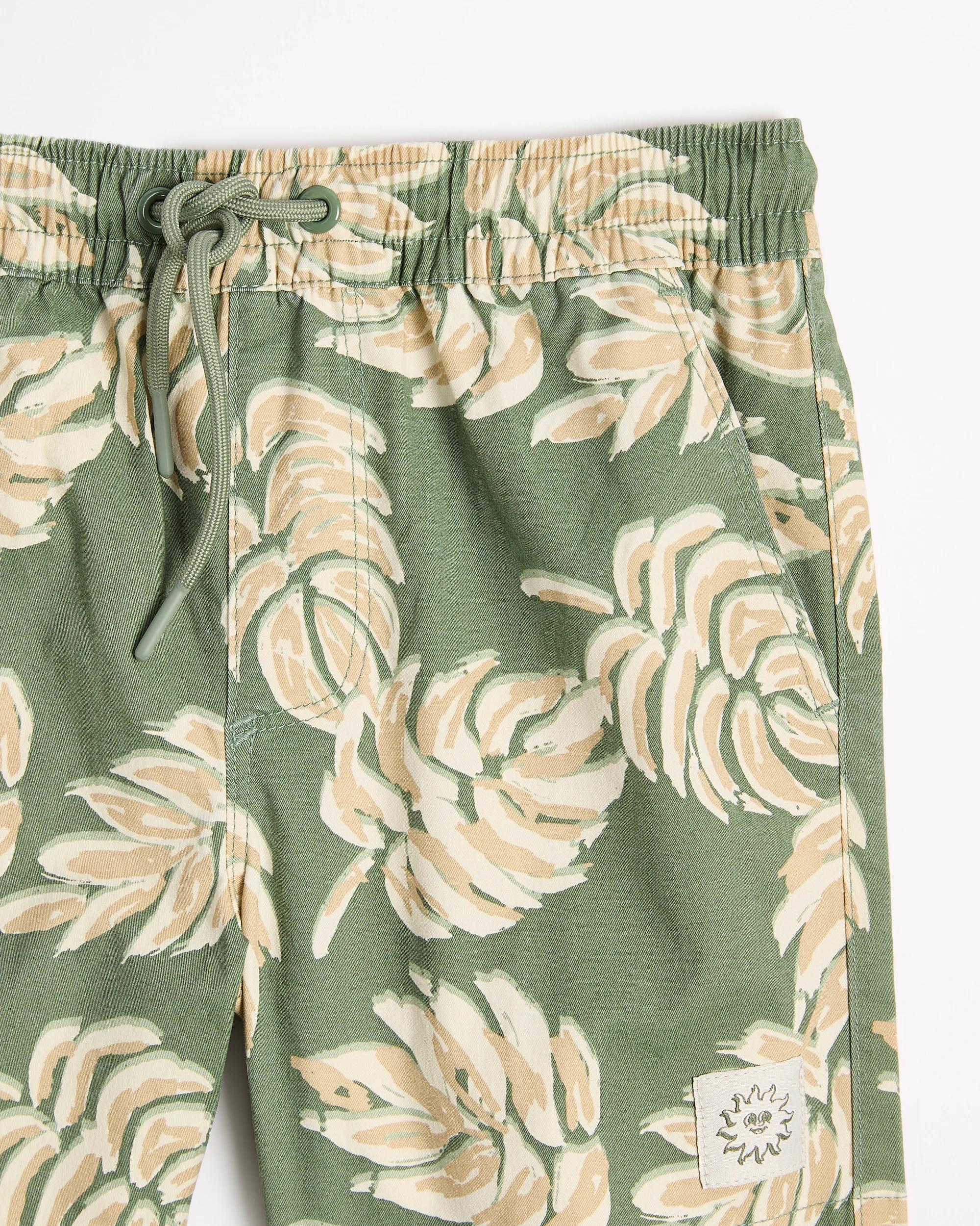 2 Target Print Swim Boardshorts GREEN PALM, 2 of 3