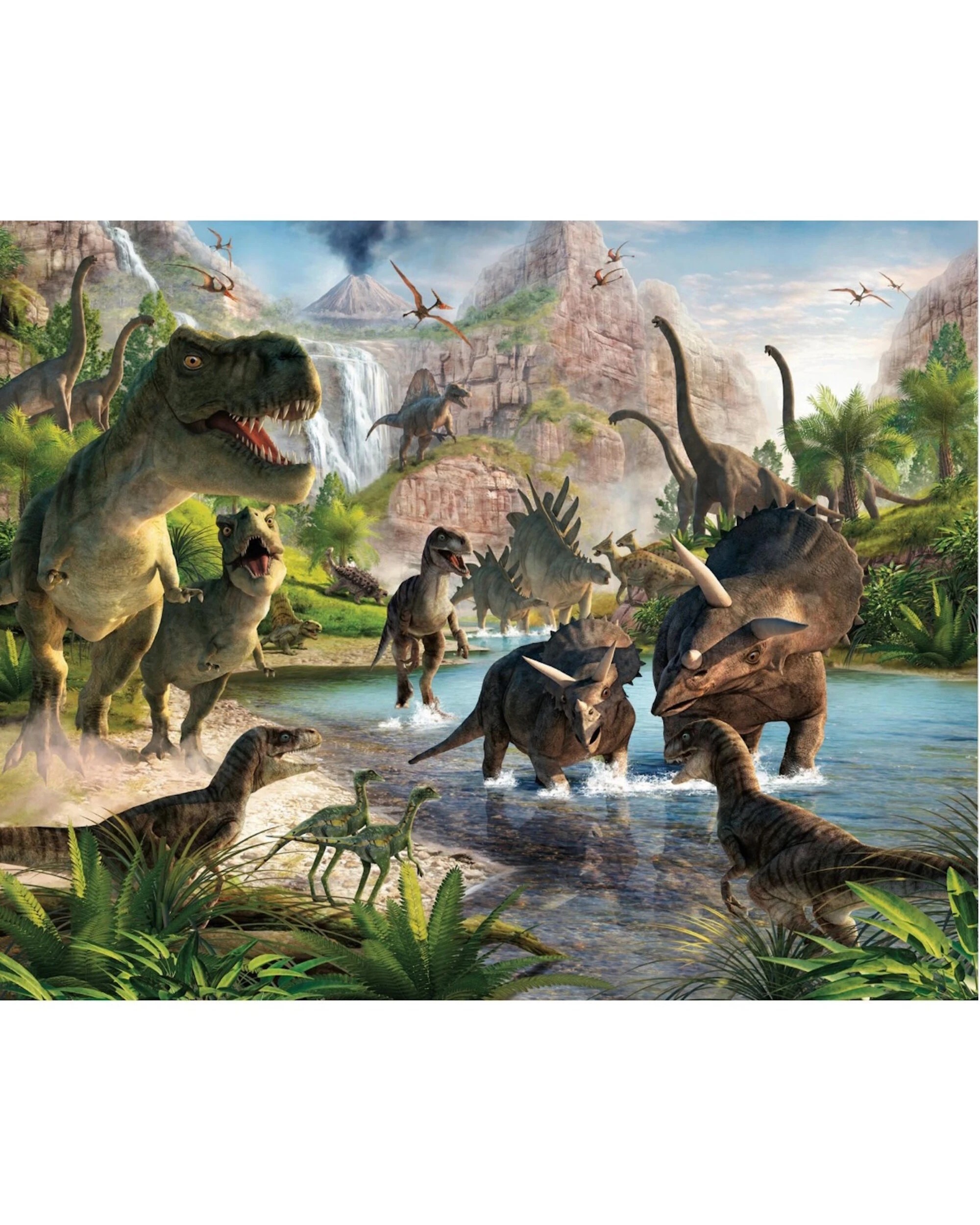 1 Alibaba Dinosaur Large Fabric Backdrop - Multi, 1 of 1