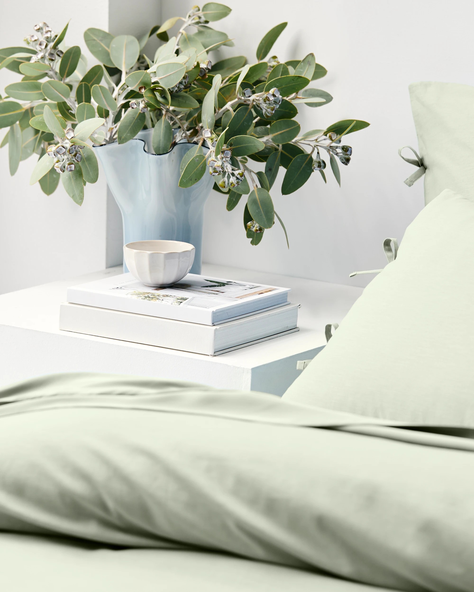 3 Target Laynie Linen/Cotton Quilt Cover Set - Super King Bed - Green, 3 of 4