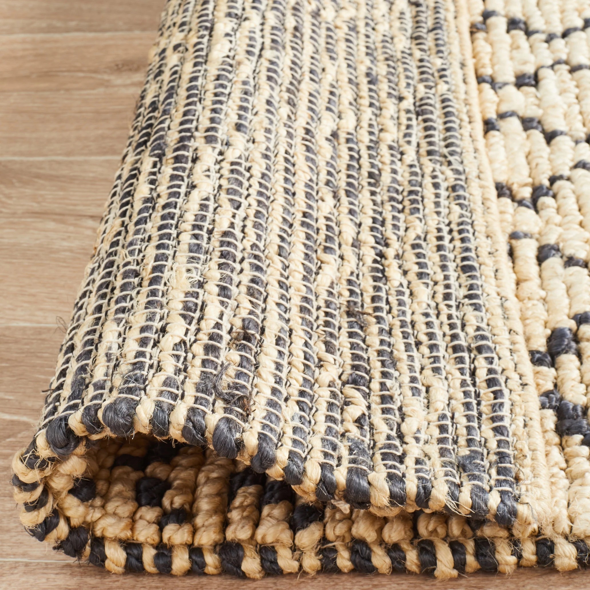 7 Common Ground Rugs Zanzibar 28 280x190cm - Large Jute Rug - Gold, 7 of 7