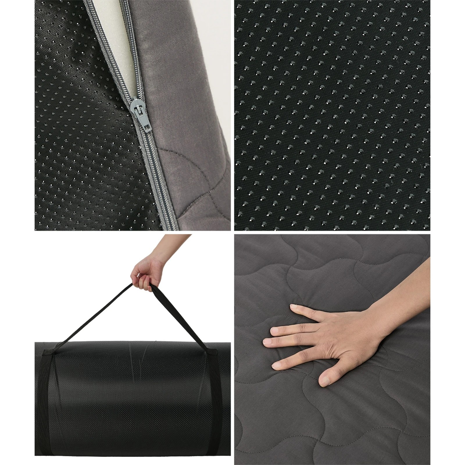 5 Bedra Bedding Roll Up Floor Mattress Camping Mat - Grey, 5 of 10