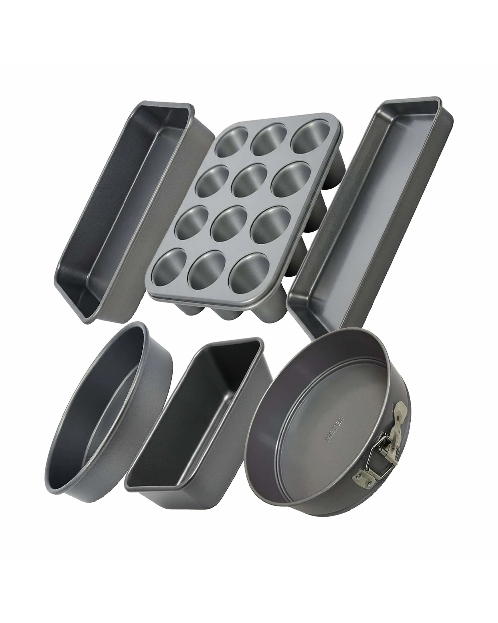 1 Meyer Nonstick 6 Piece Complete Home Baker Set - Grey, 1 of 1