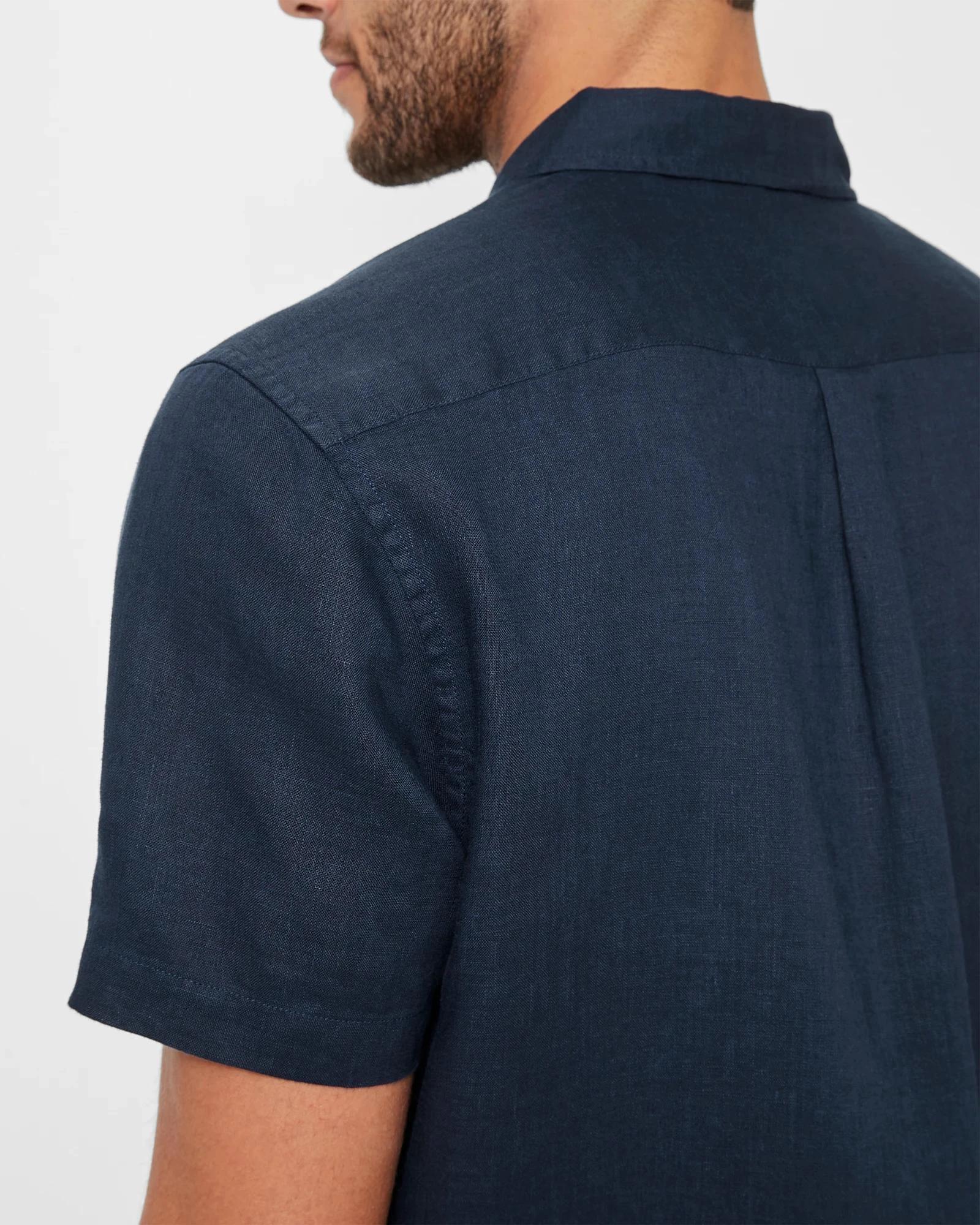 5 Target European Linen Shirt NAVY BLUE, 5 of 5