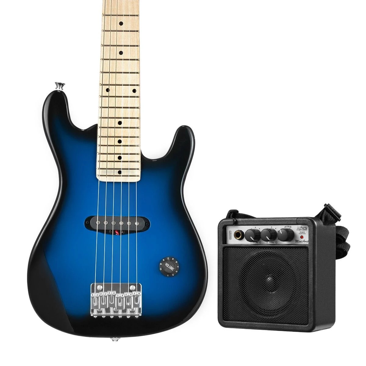 2 Melodic 30 Inch Children Kids Electric Musical Instrument Guitar w/ 5W Amp Picks, 2 of 3