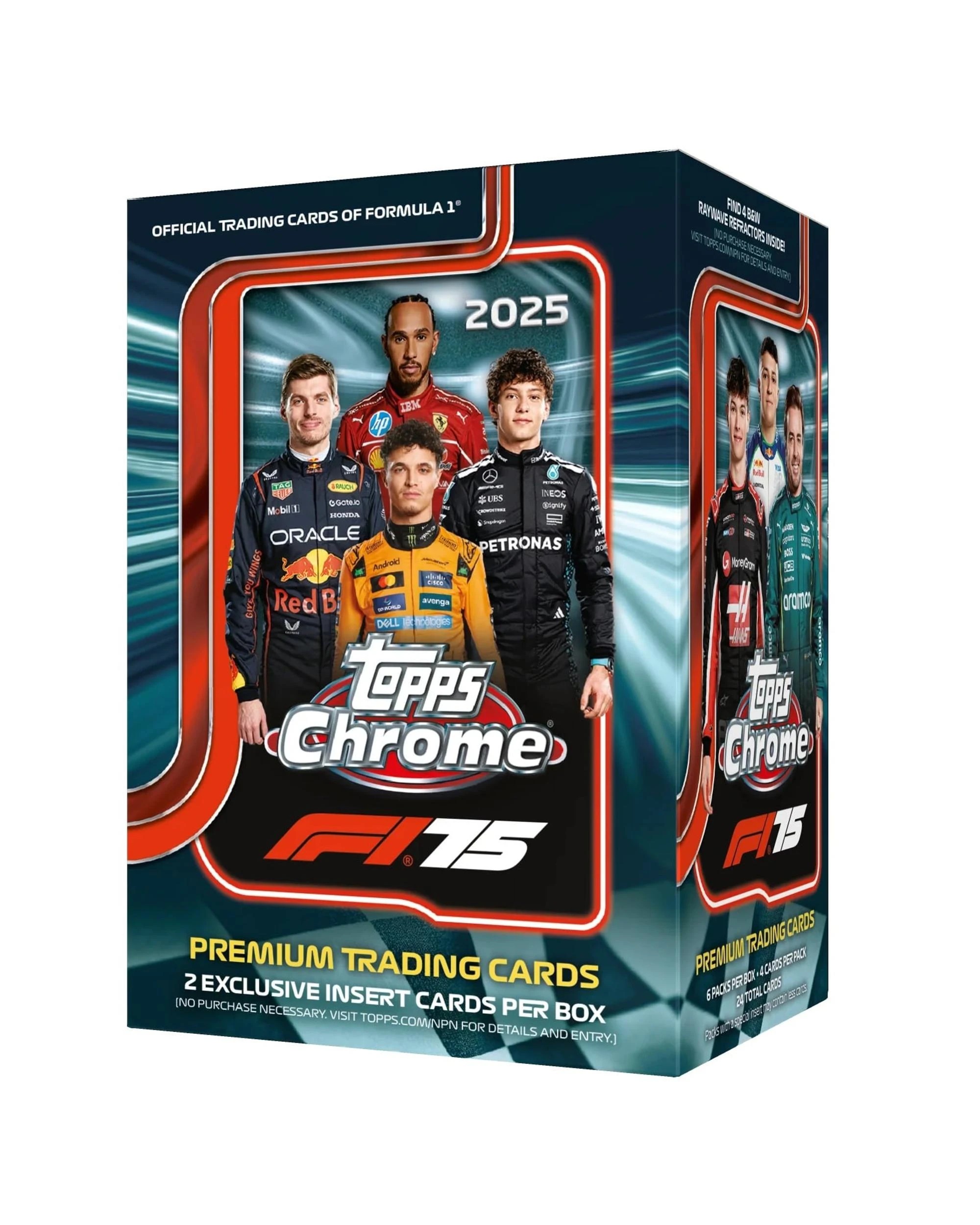 1 Topps 2025 Chrome Formula One Racing Value Blaster Box, 1 of 8