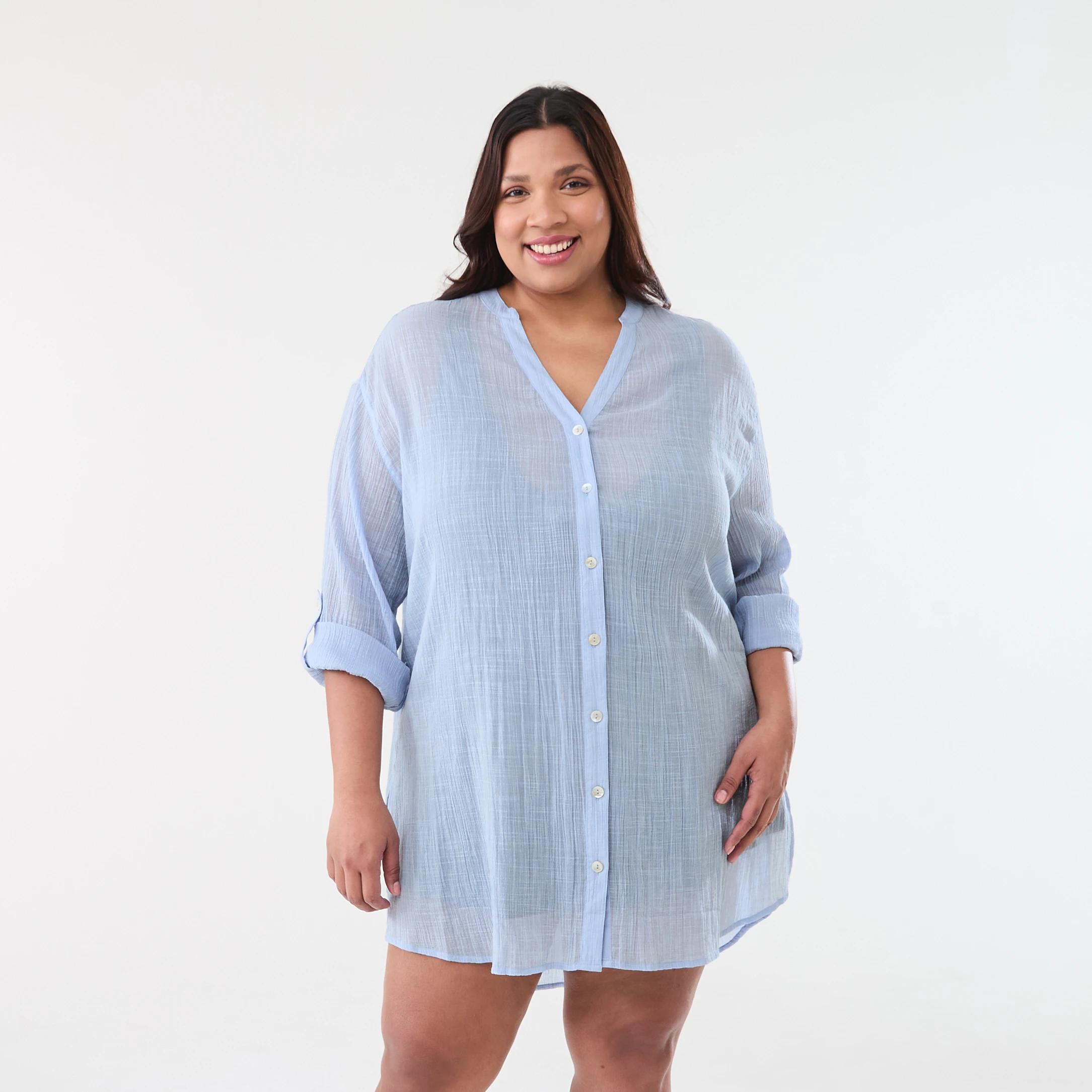 3 Curve Beach Kaftan Bruni Blue, 3 of 9