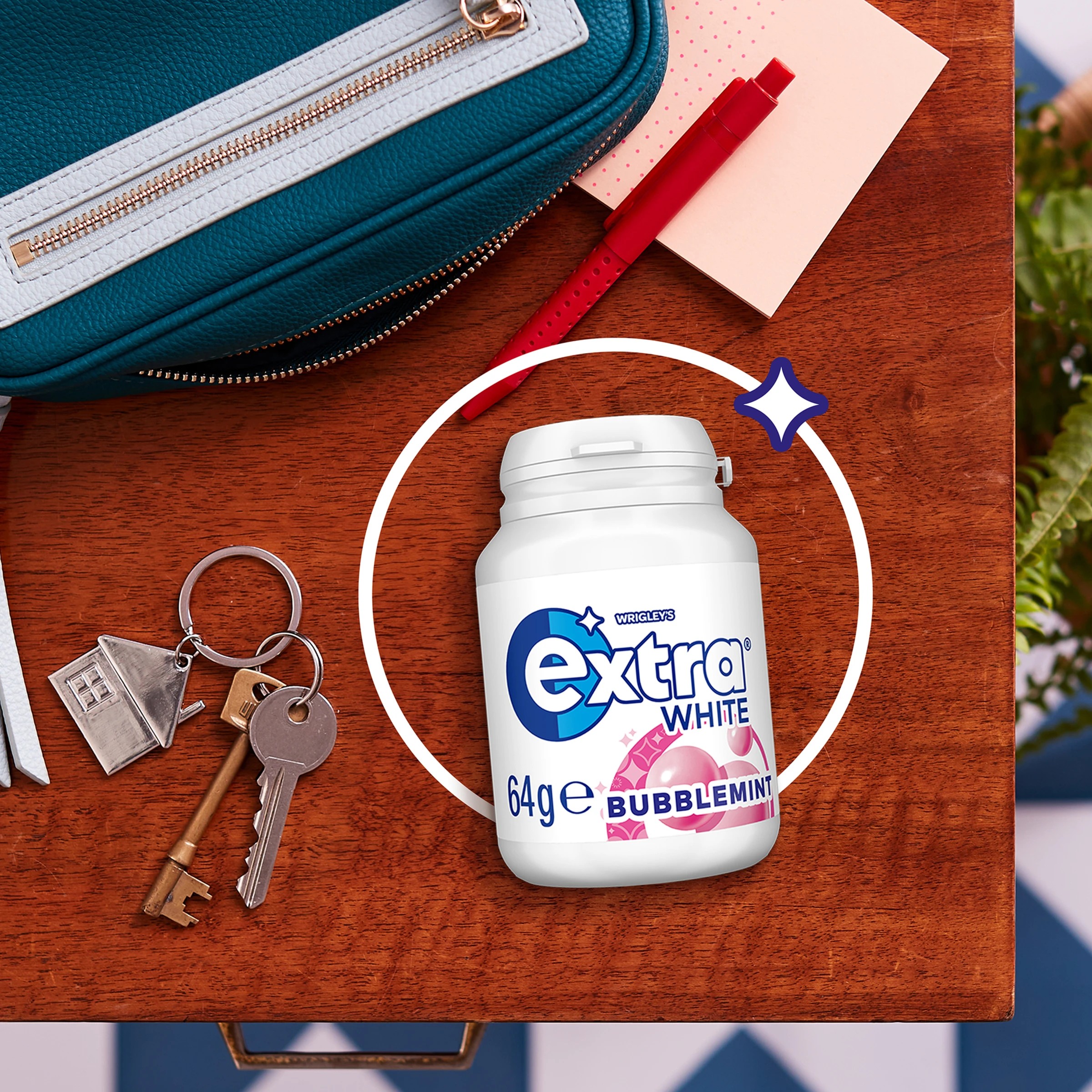 5 Wrigley's Extra White Bubblemint Sugar Free Chewing Gum Bottle 64g, 5 of 5