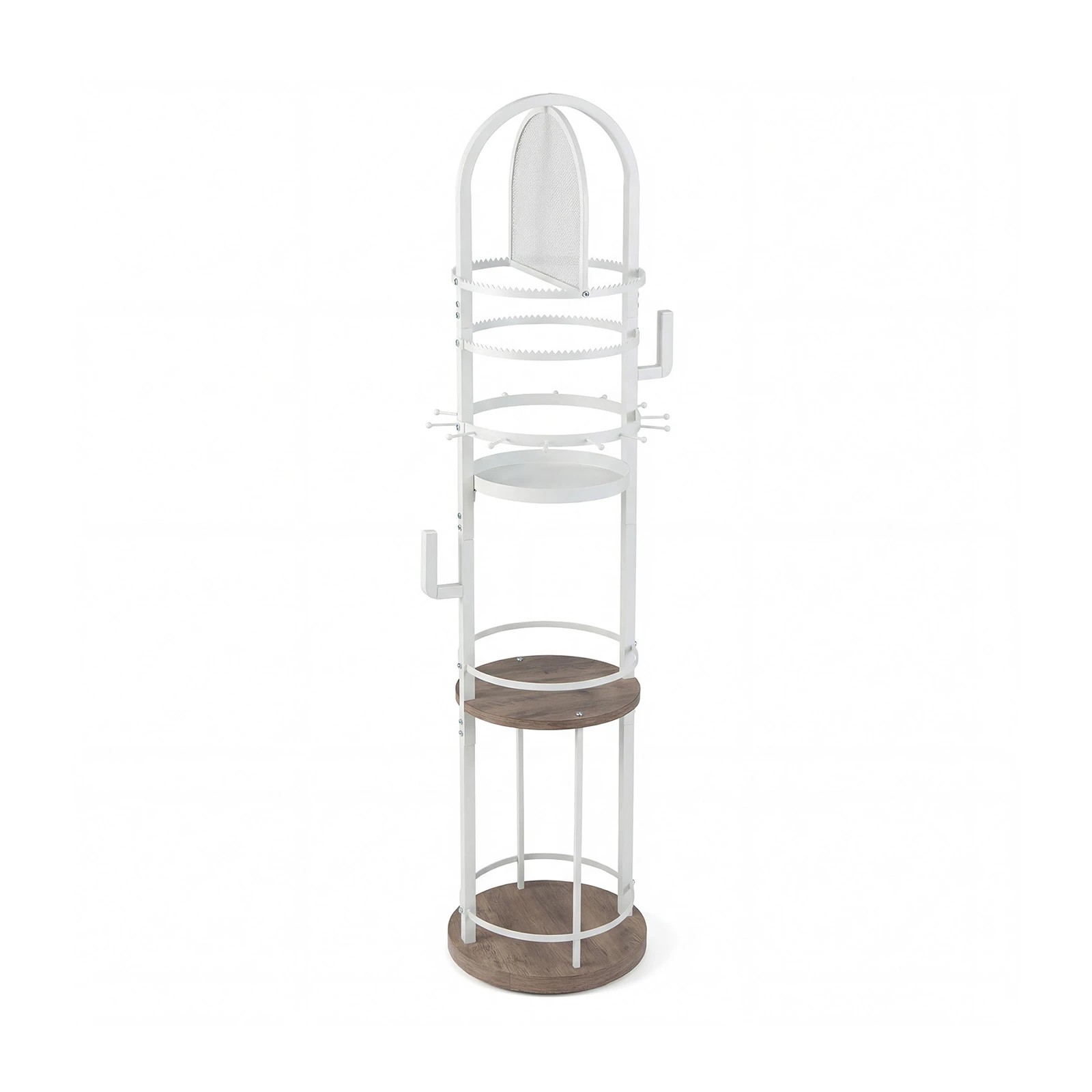 1 Costway Jewelry Display Rack Earring Organizer Stand Jewellery Hanger Holder Storage Shelf - Grey, 1 of 5