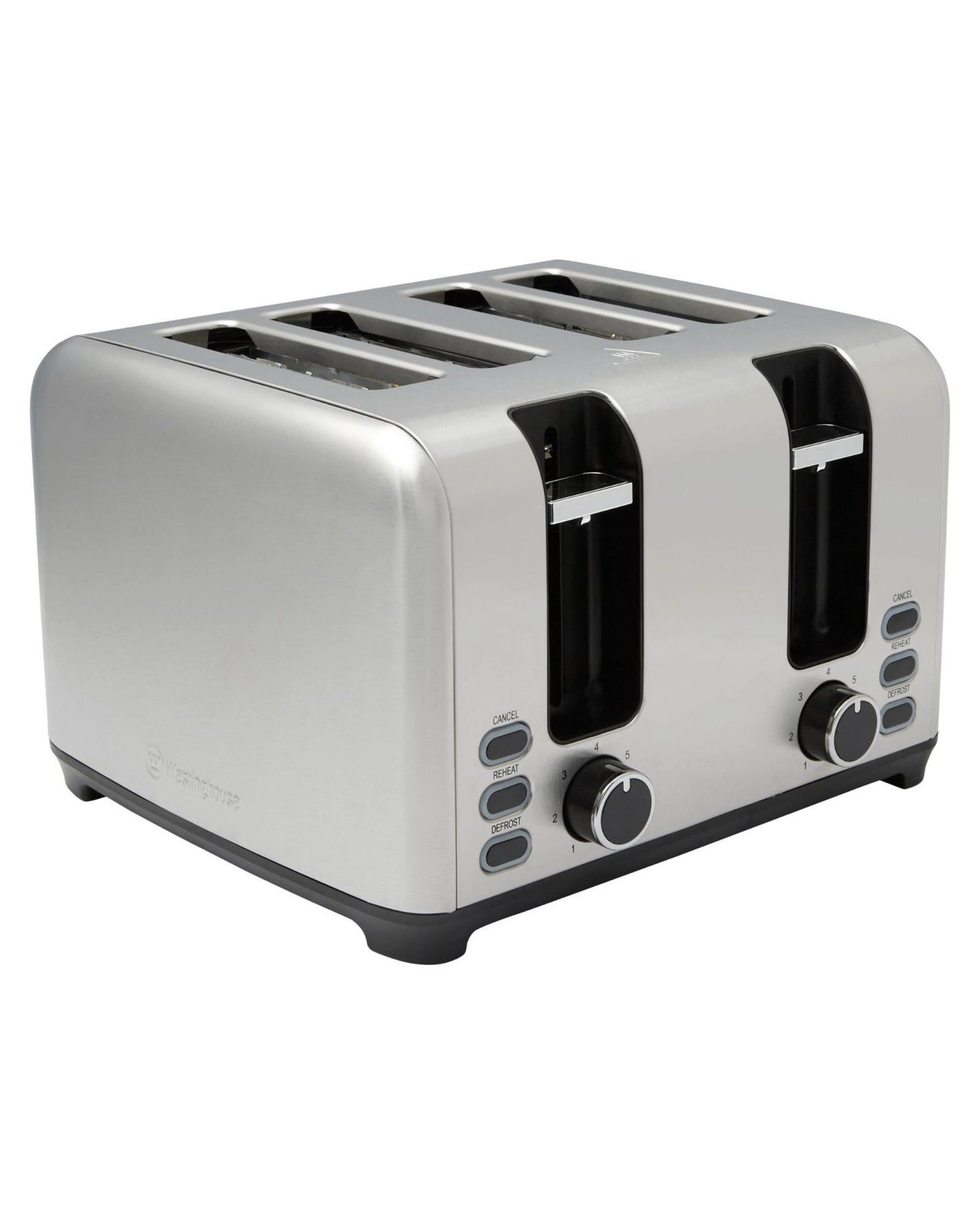 1 Westinghouse Stainless Steel 4-Slice Bread Toaster with Adjustable Settings, 1 of 6