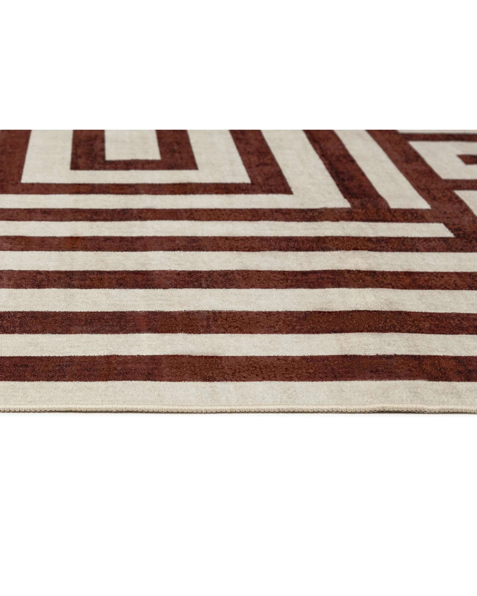 6 Loopsie Manale Geometric Washable Rug-400cm x 300cm - Brown, 6 of 9