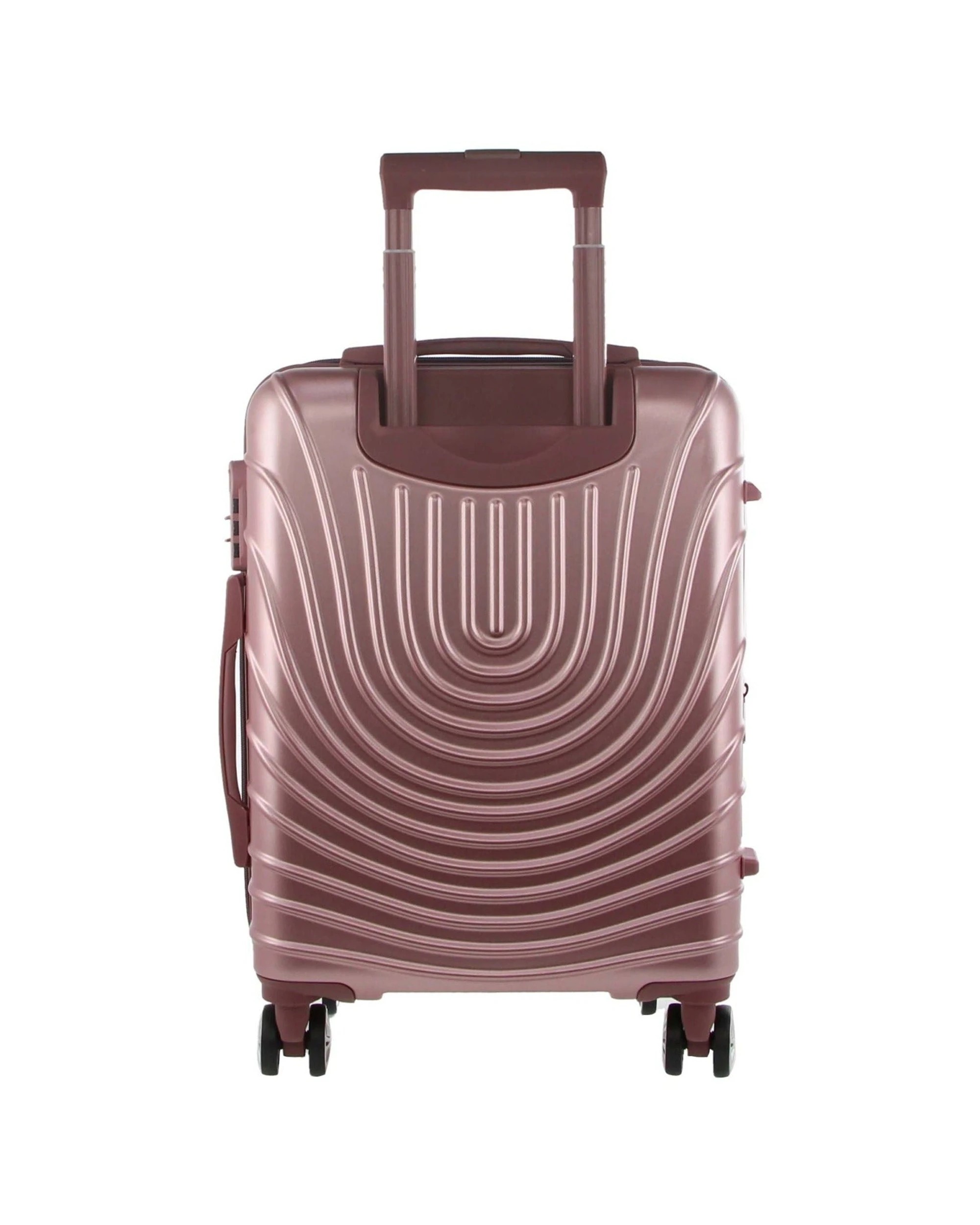 3 Pierre Cardin Durable Hard Shell 4 Wheel TSA Lock Large Suitcase Rose Lightweight - Pink, 3 of 4