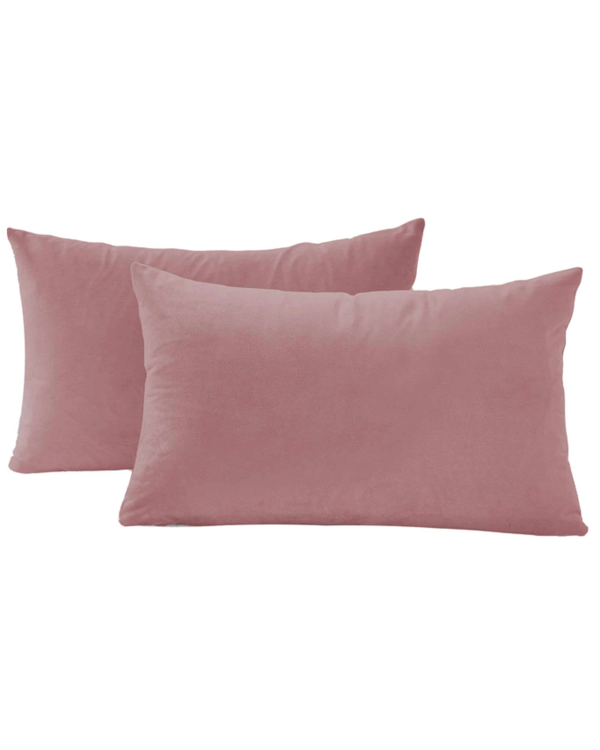 1 Gioia Casa 2-Pack Velvet Cushion Covers 30x50cm - Blush, 1 of 2