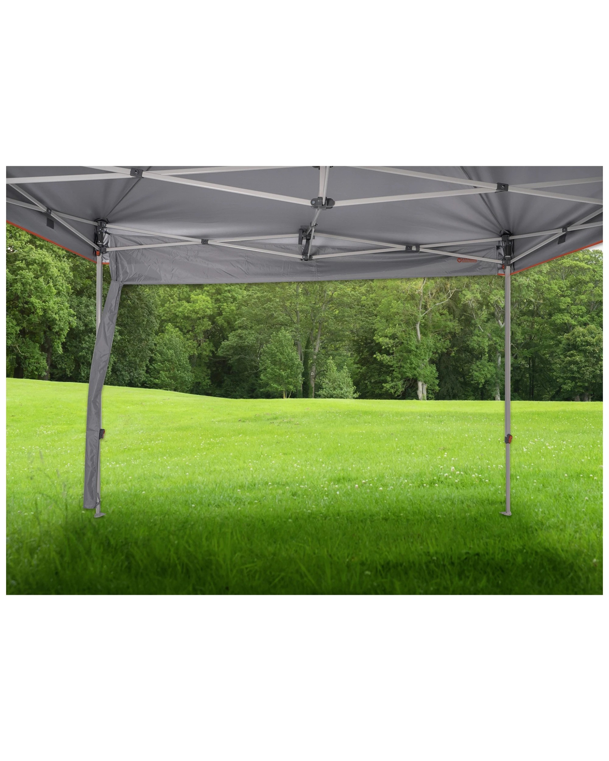 3 Wildtrak Gutter 3.0 Accessory For 3m Gazebo Built-In Drainpipe PVC Universal Fit - Grey, 3 of 3