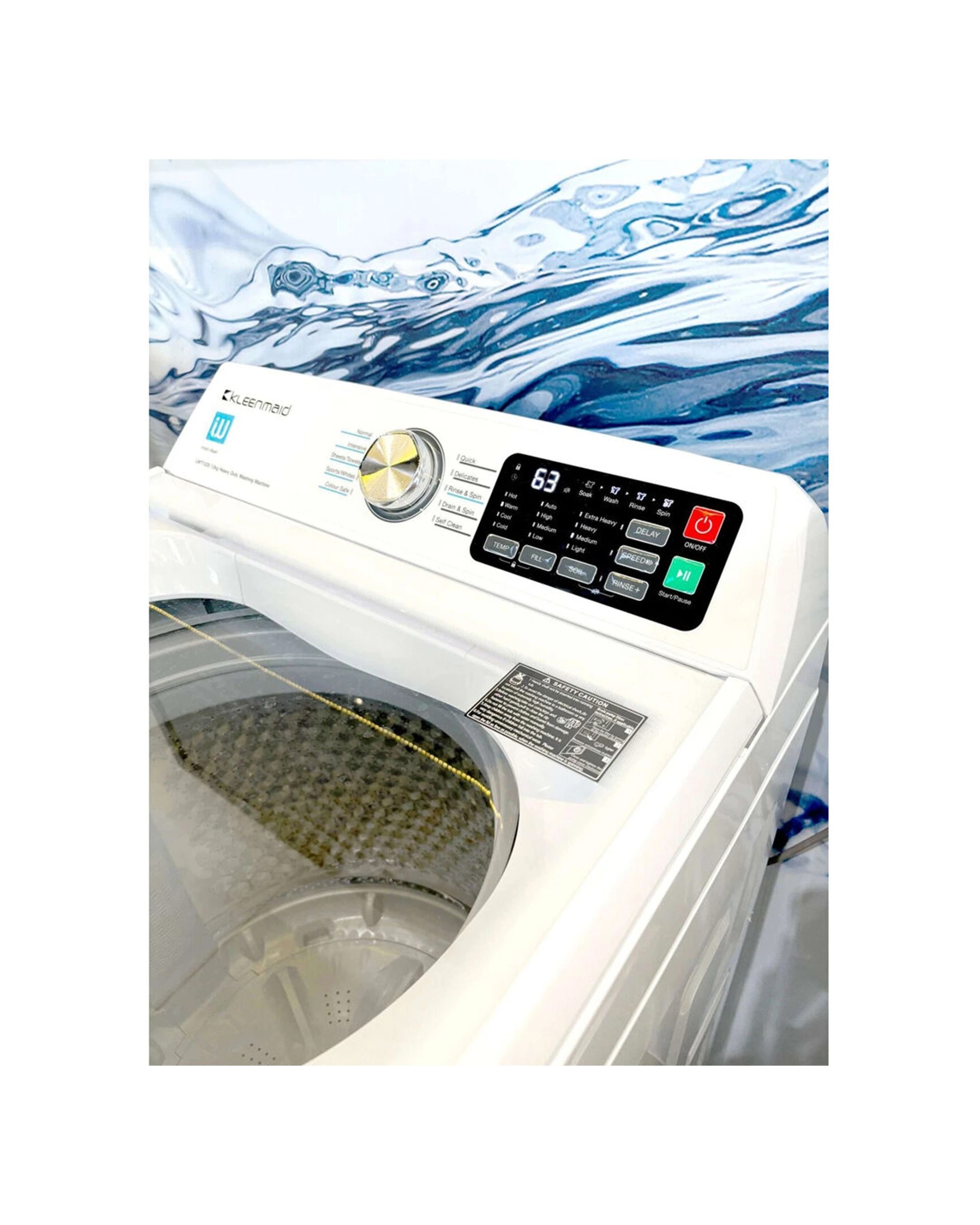 7 Kleenmaid Top Load Washing Machine 12kg Clothes Dryer 7kg Bundle Special Offer - White, 7 of 8