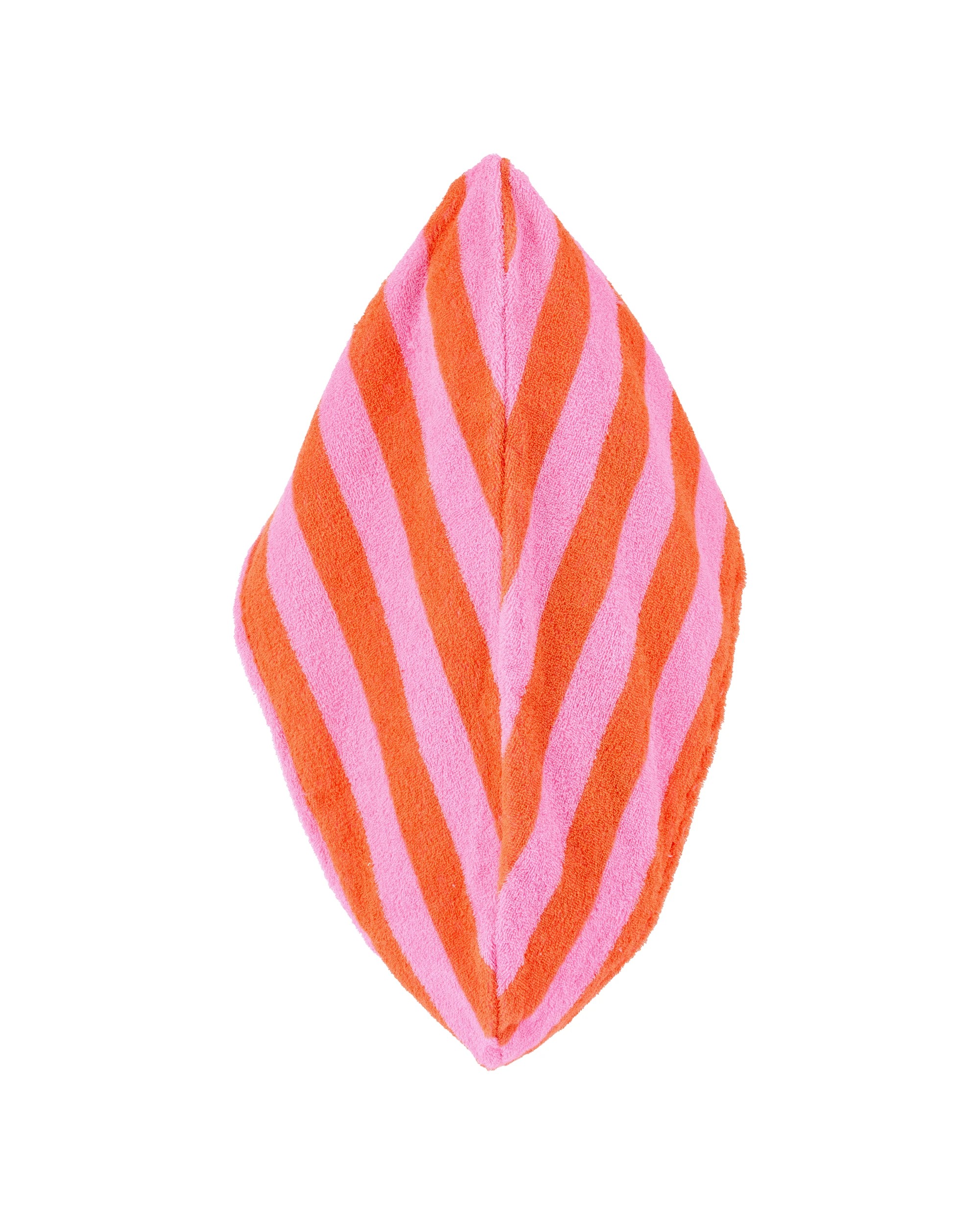 2 OXX Bodycare Hair Drying Turban - Pink and Orange, 2 of 3